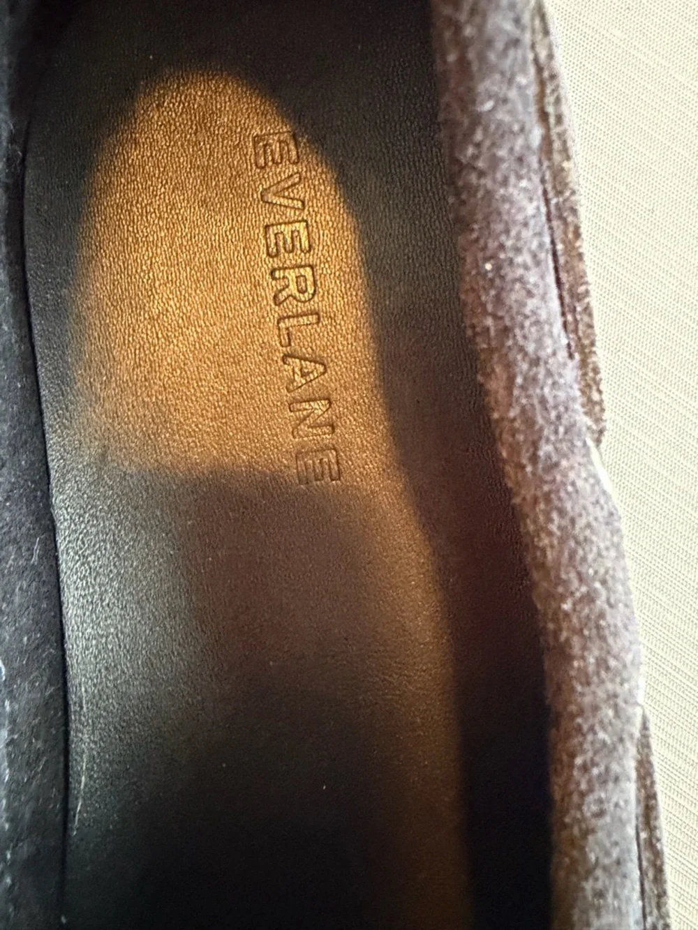 Everlane Women’s Suede Boat Shoes Dark Navy Size 7 NWB
